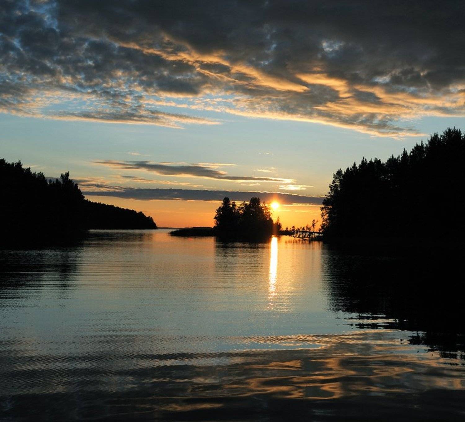 онежское озеро, остров суйсари, закат, Сергей Седов