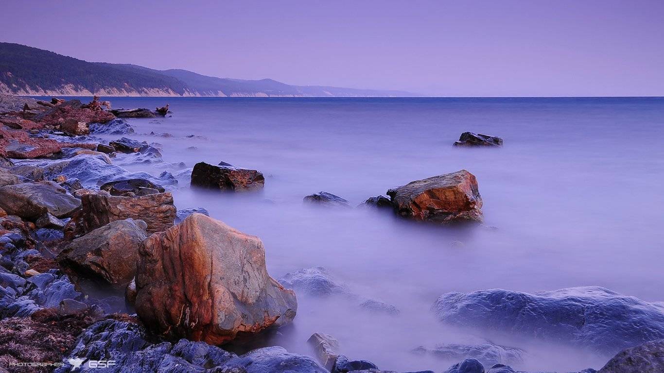 камни, скалы, море, закат, Serj Master