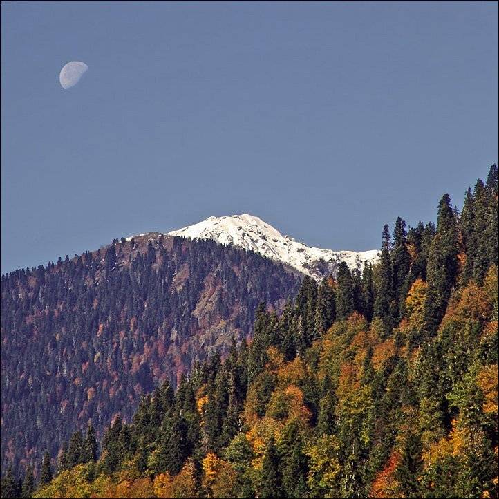 абхазия, луна, горы, Тарасов Алексей