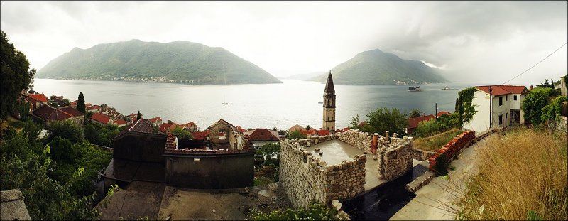 пераст, черногория, monte negro, perast [пераст, ливень] фото превью