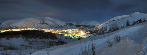 Кировск в лунном свете