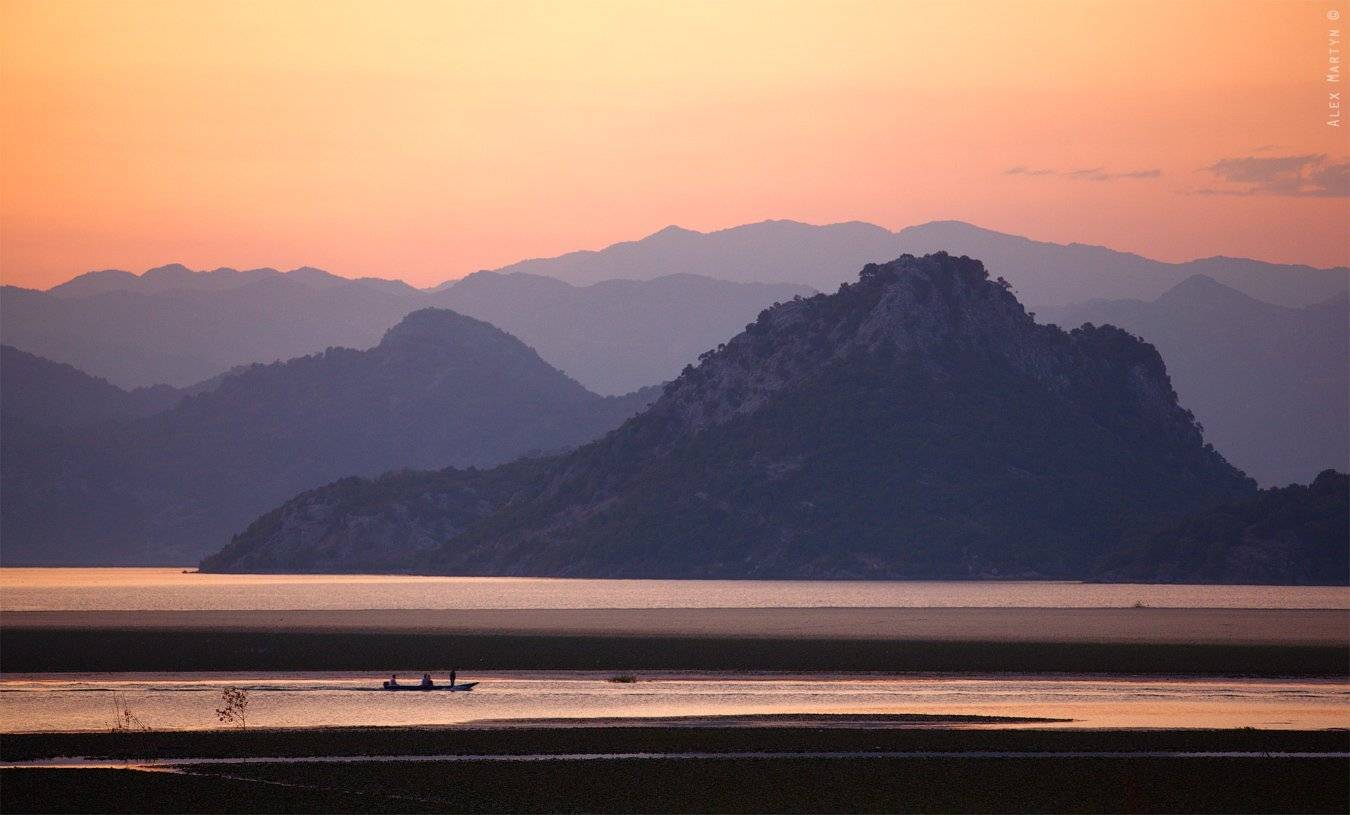 скадарское, озеро, черногория, закат, Alexander Martynov