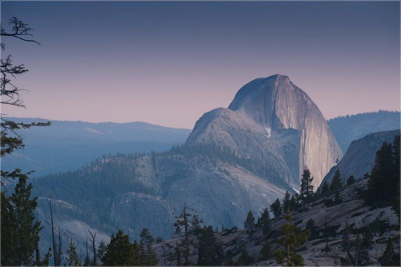 Half Dome on sunset фото превью
