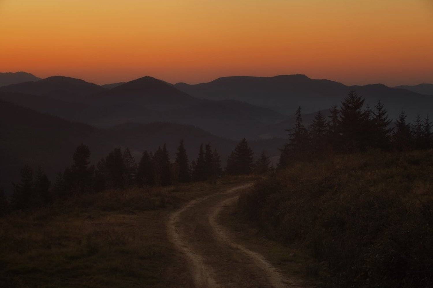 gorbeia, spain, sunset, Aleksandr Kljuchenkow
