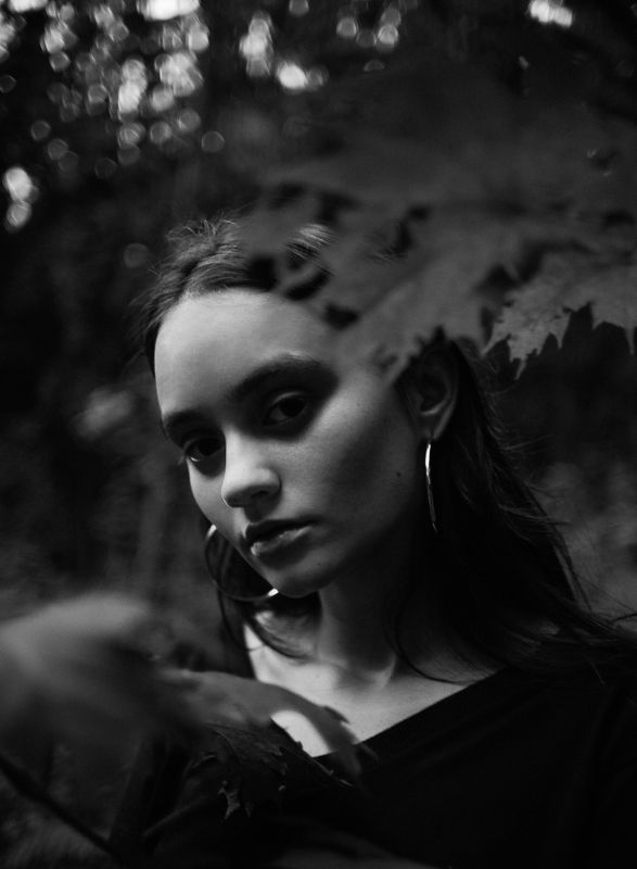 портрет, чб, природа, девушка, portrait. girl. look Саша фото превью