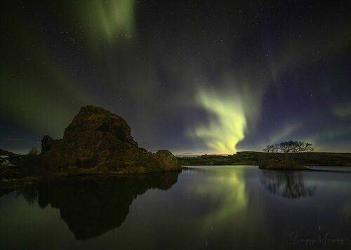 Myvatn Lake. Iceland.