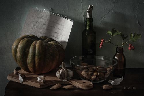 Из тыквы с миндалём