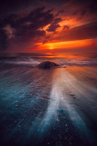 The burning skies