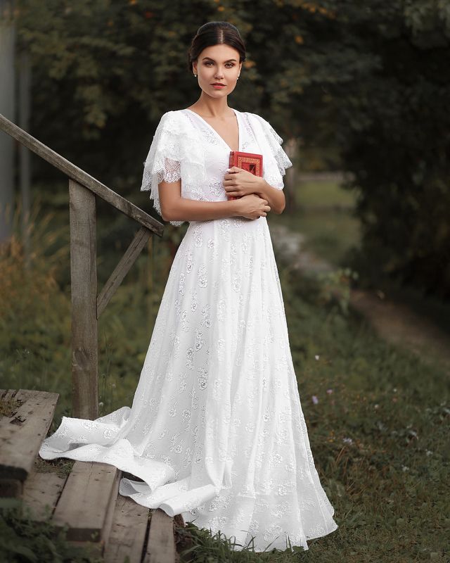 портрет арт art девушка красота модель книга тергенев роман Alla фото превью