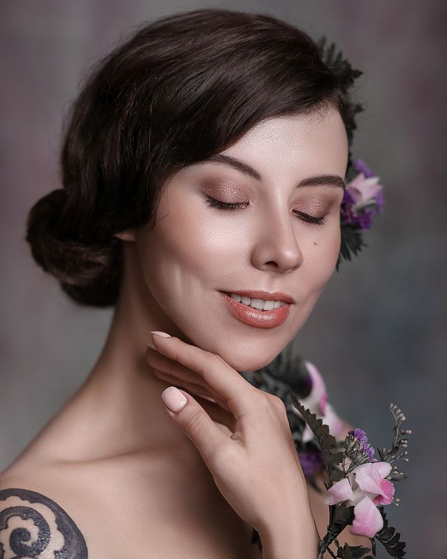 портрет арт art девушка красота модель canon face model nice eye Lu фото превью