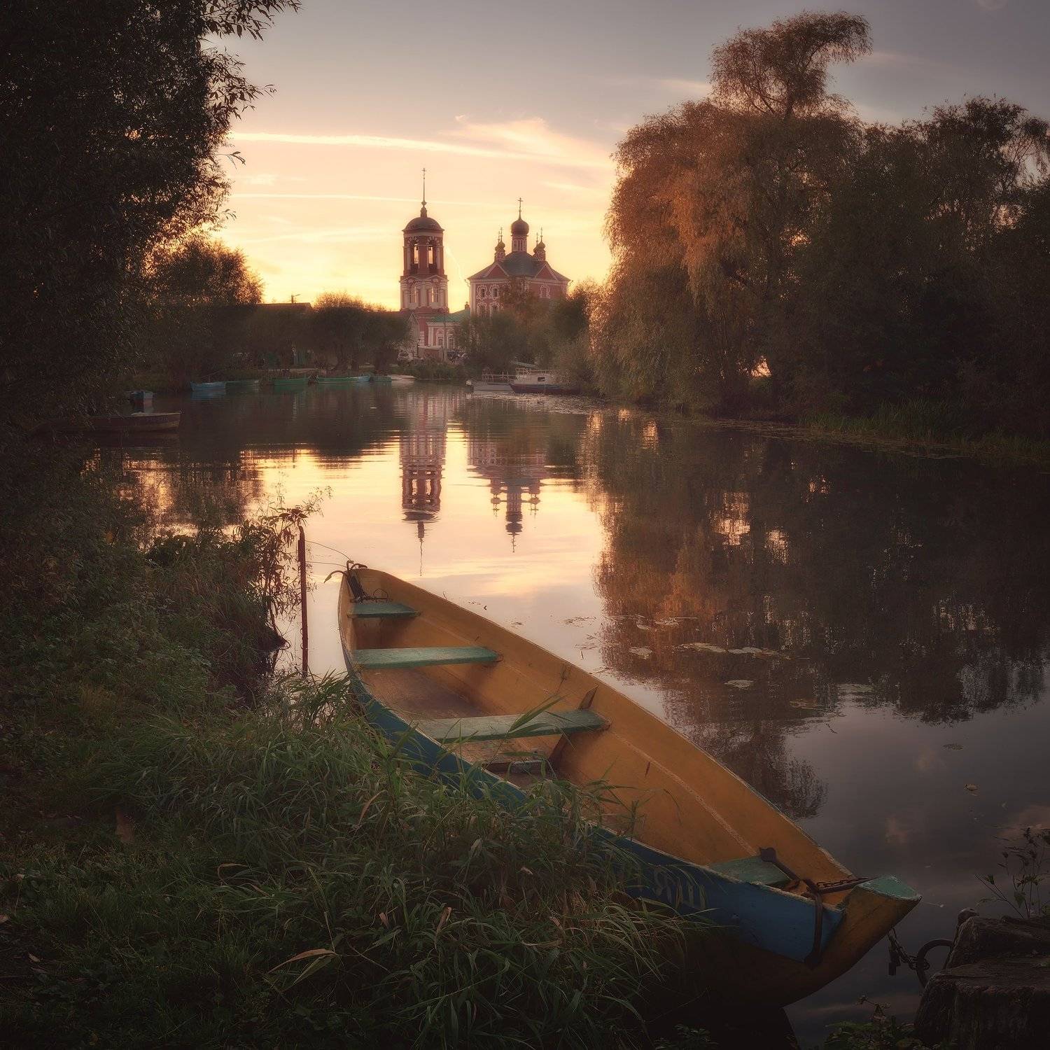 вода, подмосковье, вечер, осень, переславль залесский, Алексей Никонов