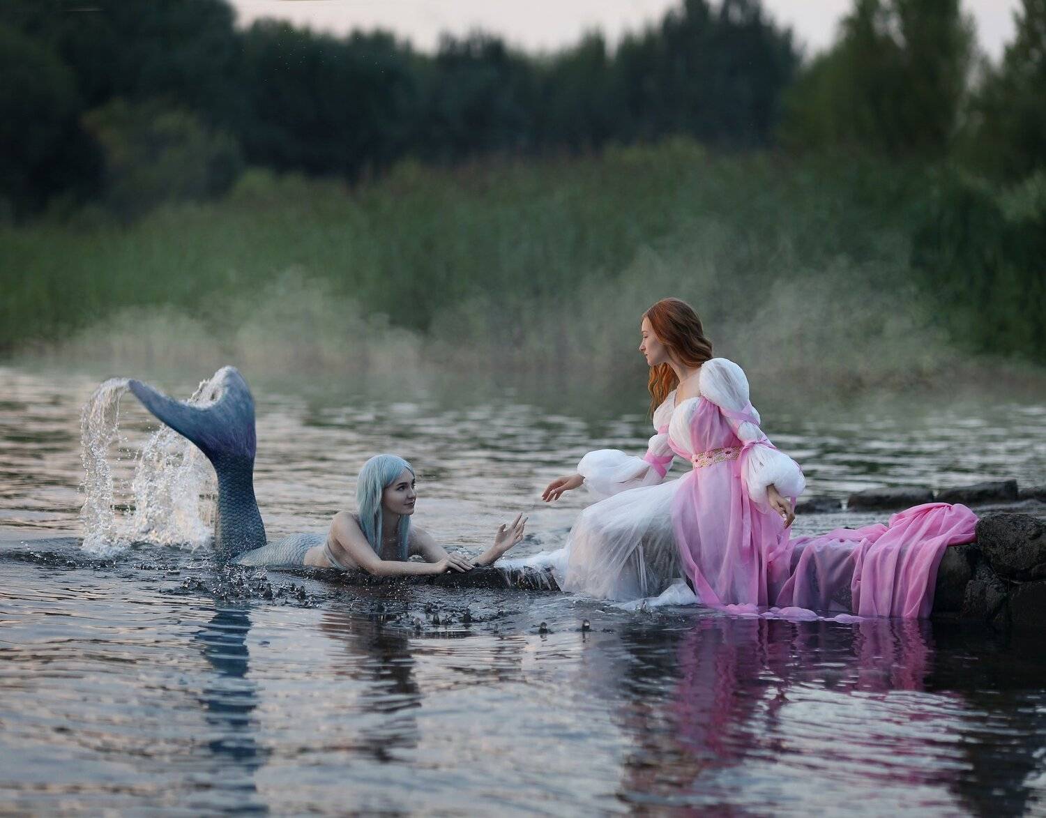 русалка, девушка и русалка, , Ирина Голубятникова