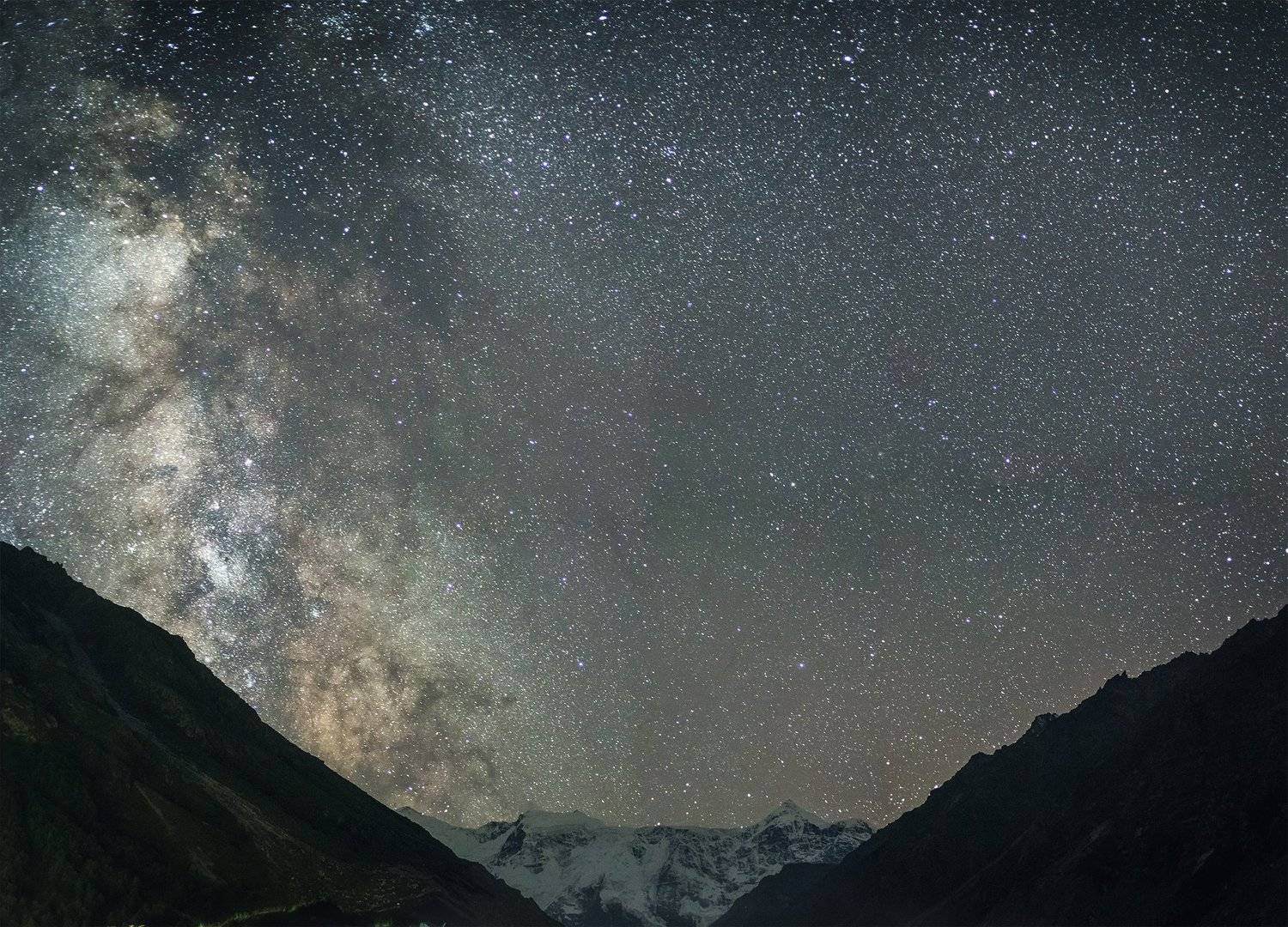 горы, небо, звезды, млечный путь, ночь, кавказ, пейзаж, природа, россия, Алексей Чумаков