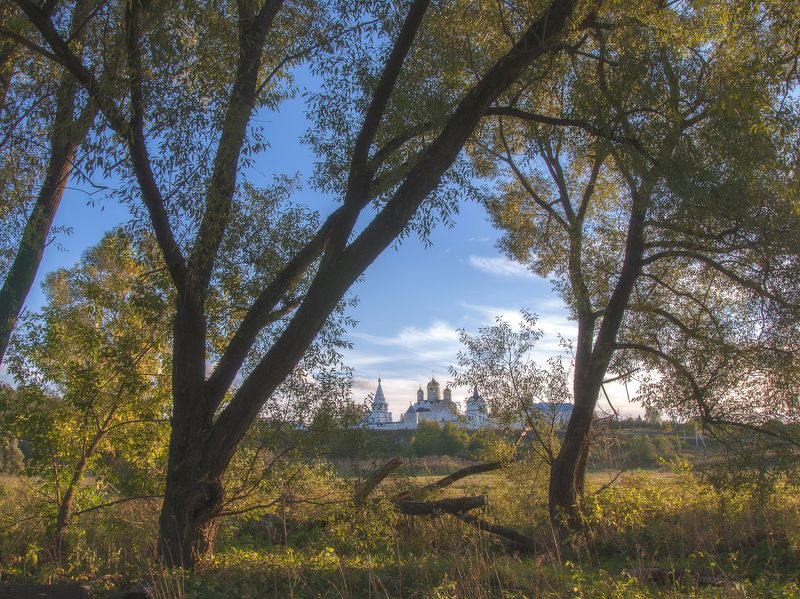 можайск,осень,деревья, природа,монастырь,вера,православие  фото превью