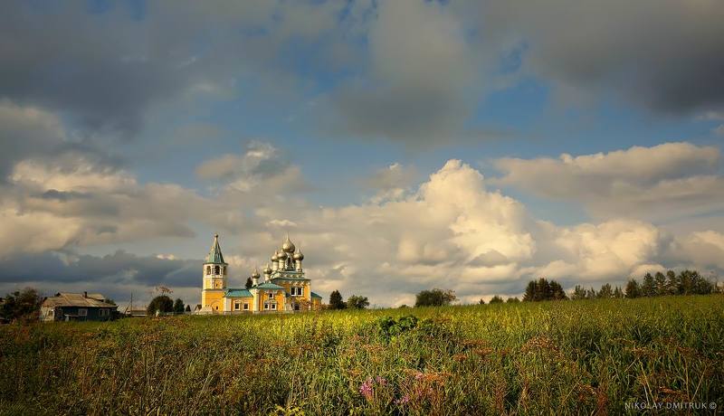 пейзаж летний день. село Матигоры фото превью