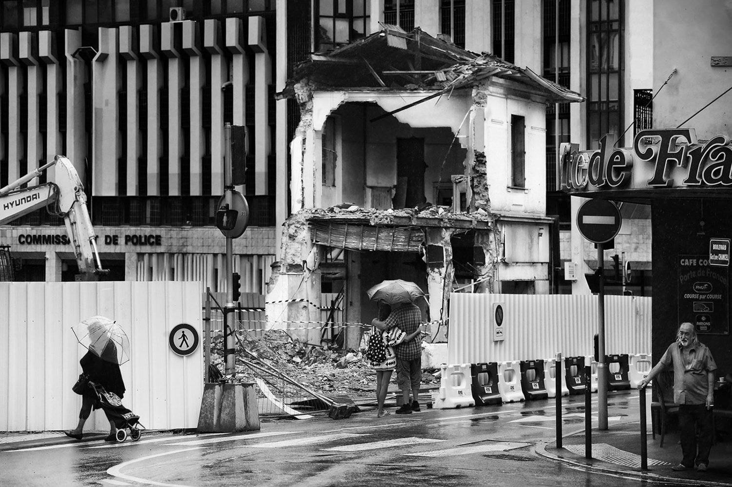 руины, обломки, стройка, франция, переход, перекрёсток, пешеход, кафе, ALLA SOKOLOVA