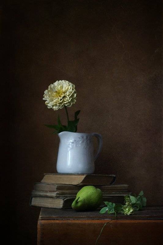 натюрморт, груша, цветы, Курочкина Диана