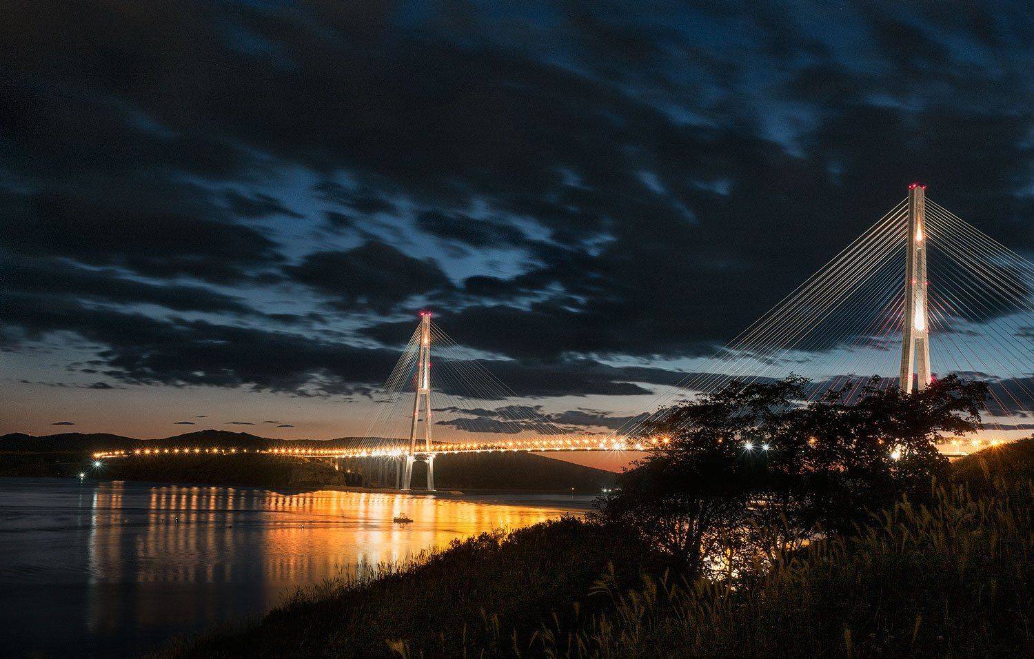 Мост о. Русский, Владивосток, Приморский край, мост на остров русский, Владивосток, Чернышев Валерий