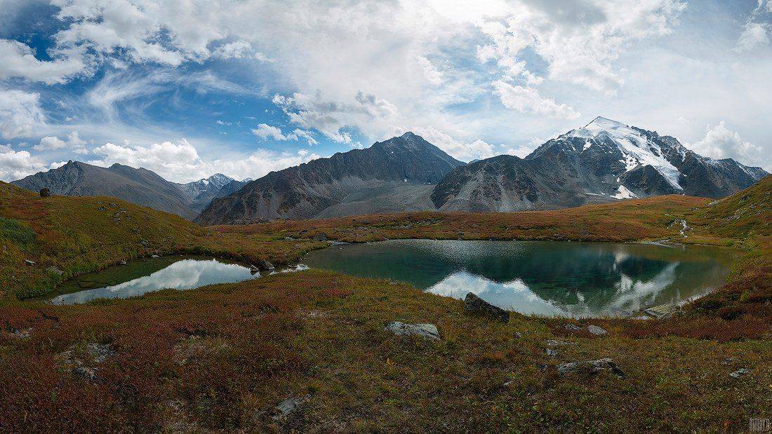 алтай, озеро, горы, ледник, осень,, Дмитрий Доронин