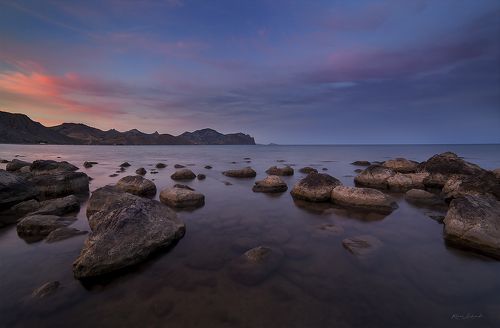Закат у черного моря