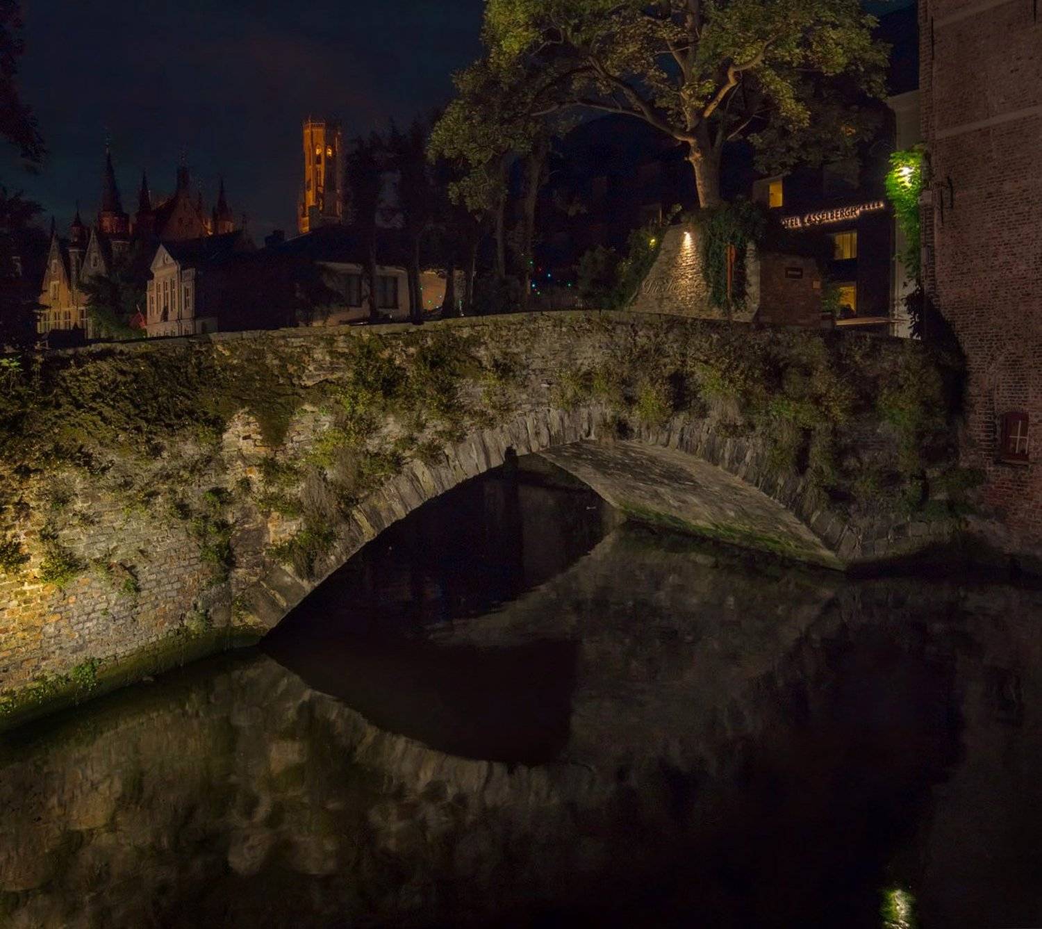 брюгге, бельгия, вечер, ночь, brugge, bruggies, Виктор Климкин