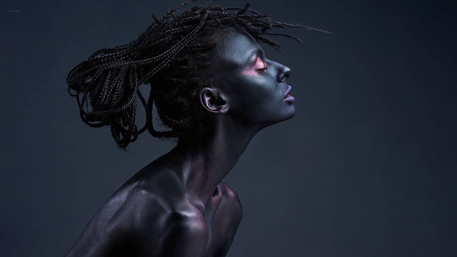 портрет, девушка, арт, фейсарт, профиль, красота, гармония, дреды, фотокузница, ivankovale, Ковалёв Иван