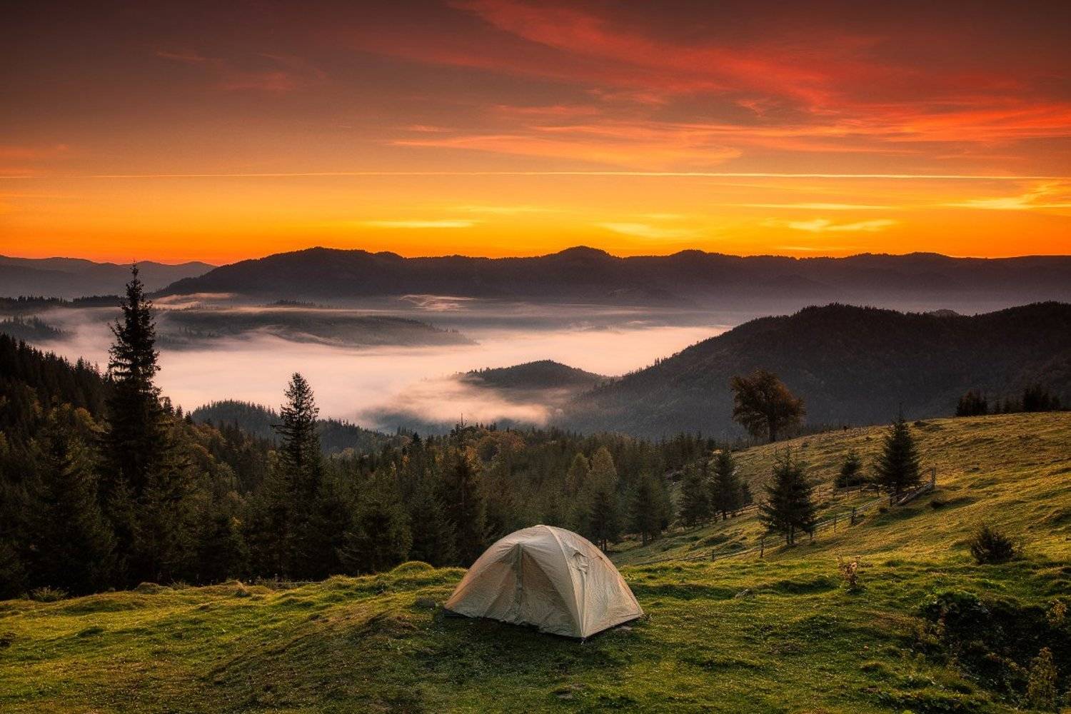 карпаты, горы, осень, туман, Антон Петрусь