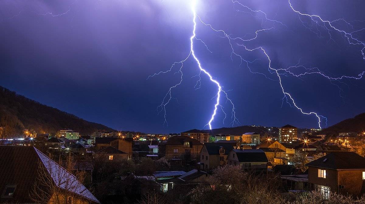 ночь, гроза, молнии, , Александр Земляной