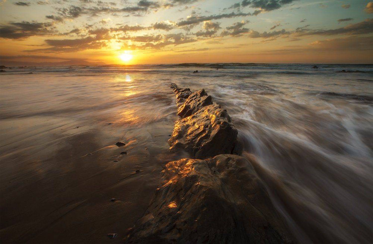 barrika, landscape, spain, пейзаж, ключенков, свет, закат, Aleksandr Kljuchenkow