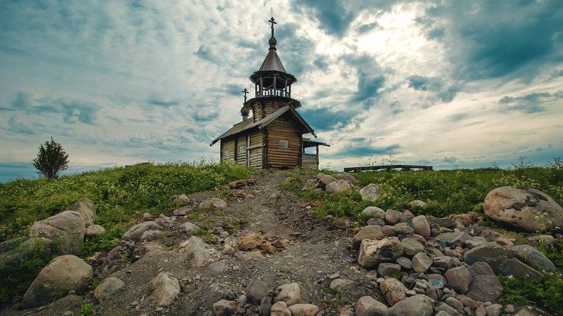 Часовня Спаса Нерукотворного Образа. Кижи. фото превью