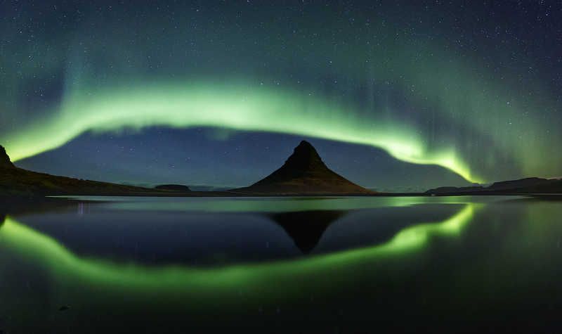 Kirkjufell Aurora фото превью