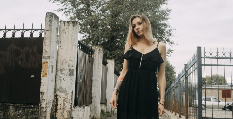 девушка, портрет, улица Валерия фото превью