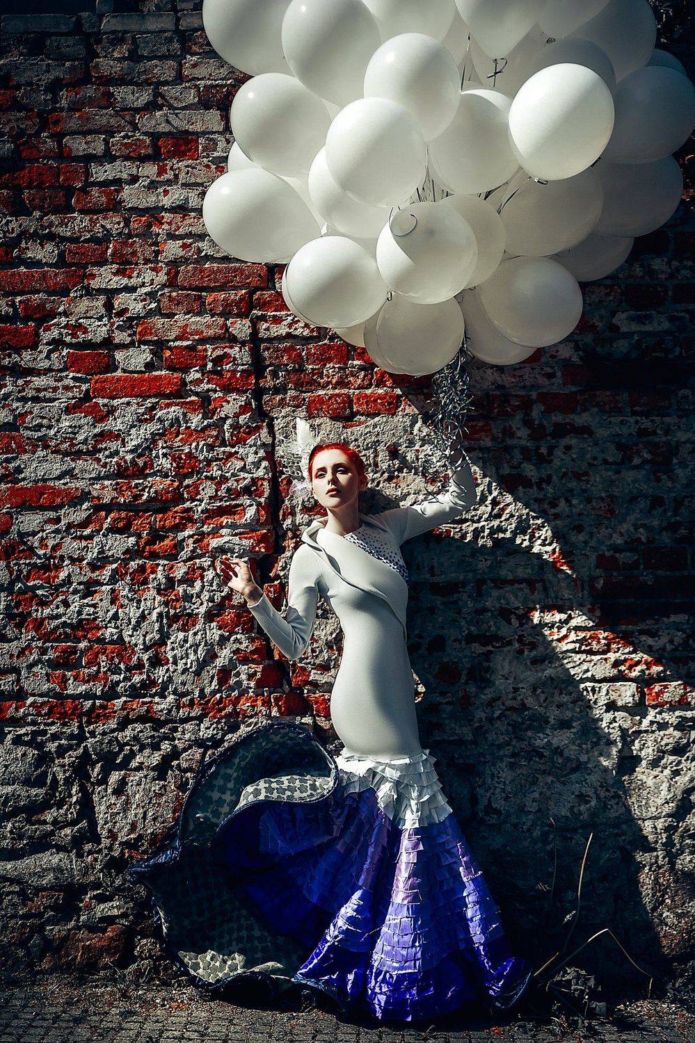 woman, art, portrait, fashion, beauty, conceptual, bloons, Руслан Болгов (Axe)