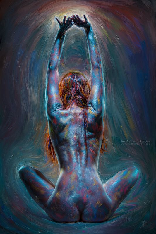 арт-ню, Владимир Бероеа, Vladimir Beroev, ню, nude, boduart, фотосессия, beauty, бьюти, бодиарт, голая, naked, фотосет #Paintude. Scene 3 фото превью