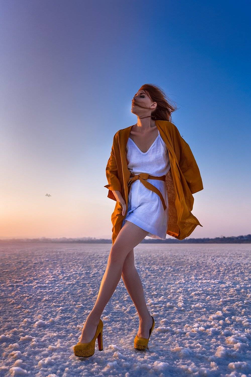 woman, art, portrait, fashion, beauty, natural light, travel, cyprus, salt lake, Руслан Болгов (Axe)