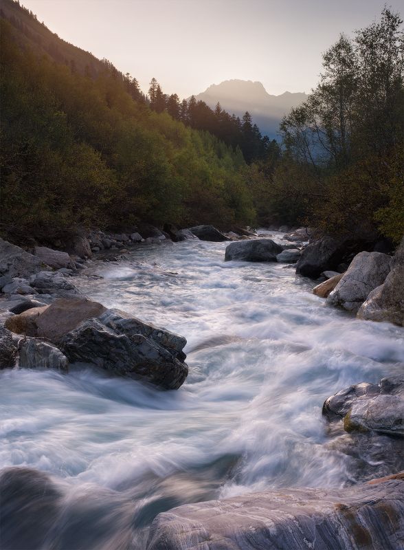 домбай, кавказ Ущелье Домбай-Ульген фото превью
