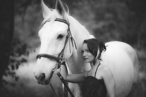 Deena and White Horse