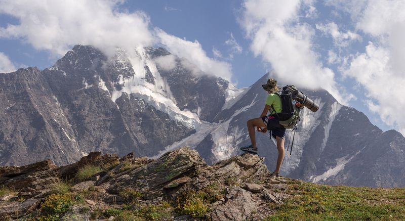 горы кавказ эльбрус путешествие чегет ледник закат Наблюдатель фото превью