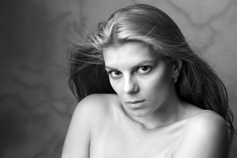 портрет, девушка, ч\\б, чёрно-белое, portrait,girl,b_w Надежда. фото превью