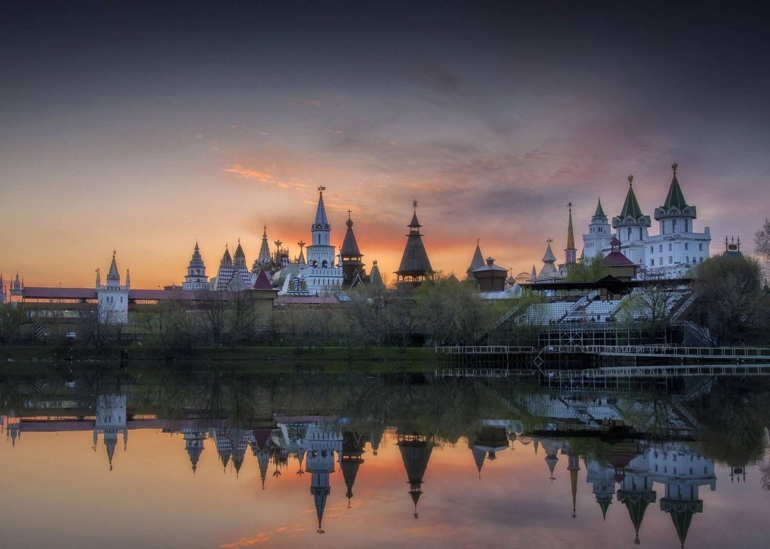 кремль,весна,закат,вода,отражения,россия,измайлово , Павел Ныриков