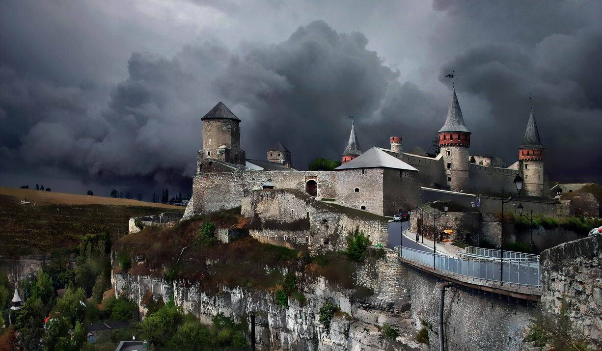 украина, замок, каменец-подольский,гроза, Melnik-oy Serg-N-