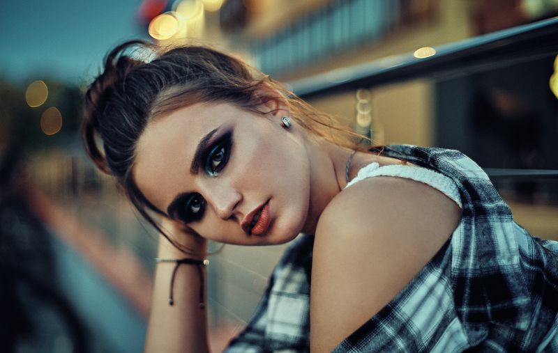 portrait, girl, look, make up, портрет, красивая девушка Alina фото превью