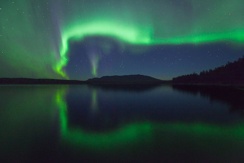 карелия, национальный паанаярви. В объятиях ночного света. фото превью