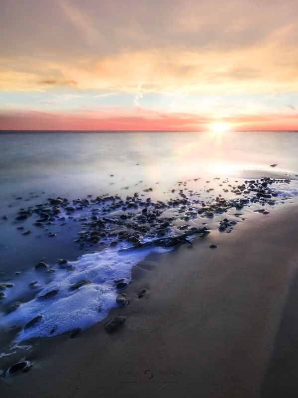 sunset Закат на Чудском озере. фото превью