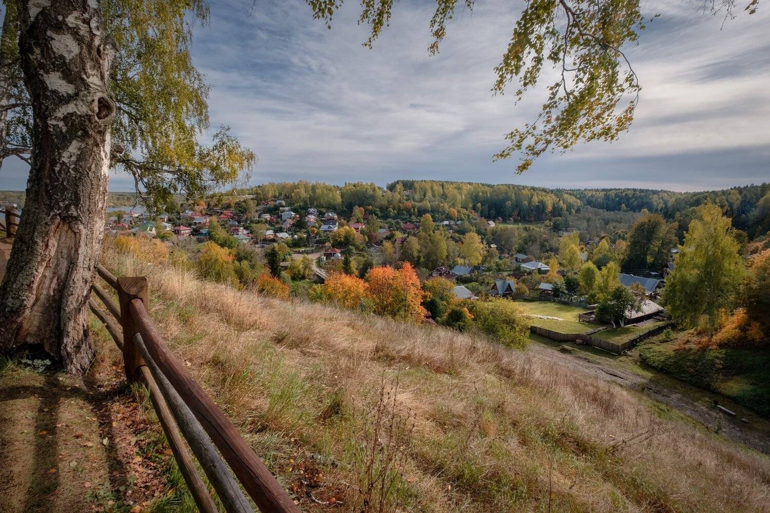 плес, осень, золото, листопад, волга, город, левитан, краски, сентябрь, Андрей Чиж