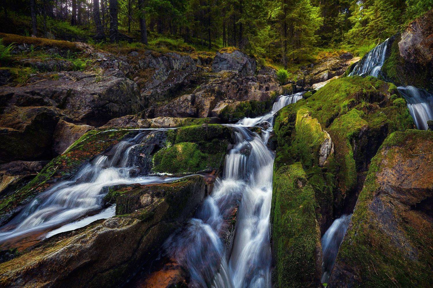 карелия, водопад, каскад, пёюхинкоски, KrubeK