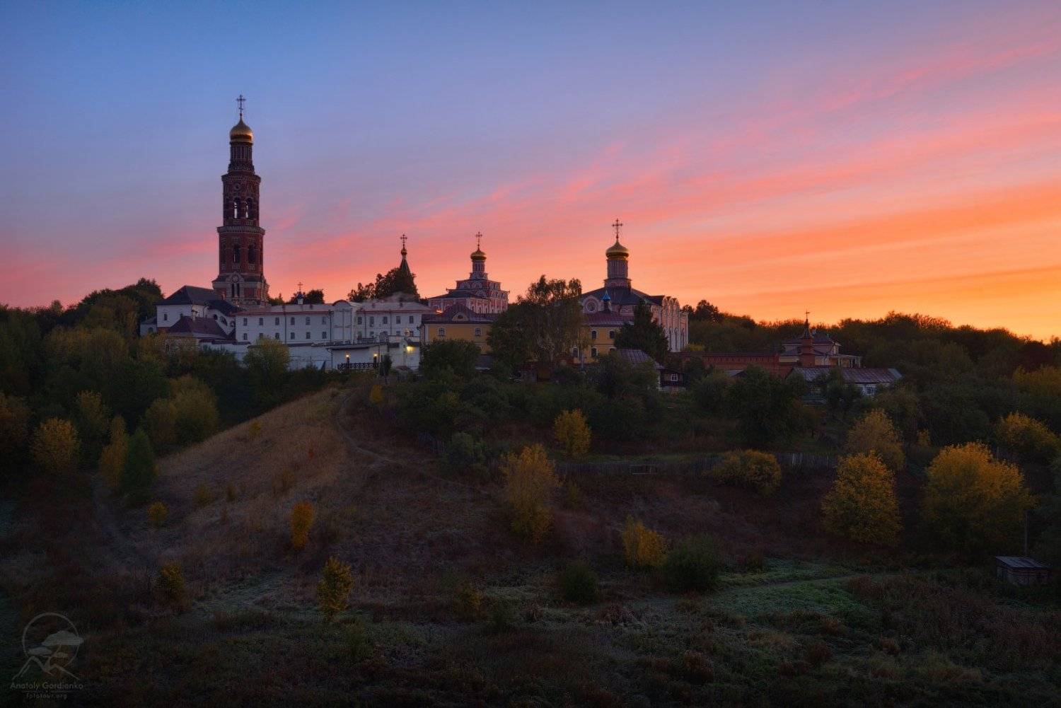 пейзаж, природа, монастырь, пощупово, Анатолий Гордиенко
