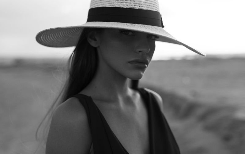 фотомодель, портрет, чб, девушка, красивая, взгляд, черно-белое, woman, beautifull, portrait, black & white, monochrome, canon6d Маша фото превью
