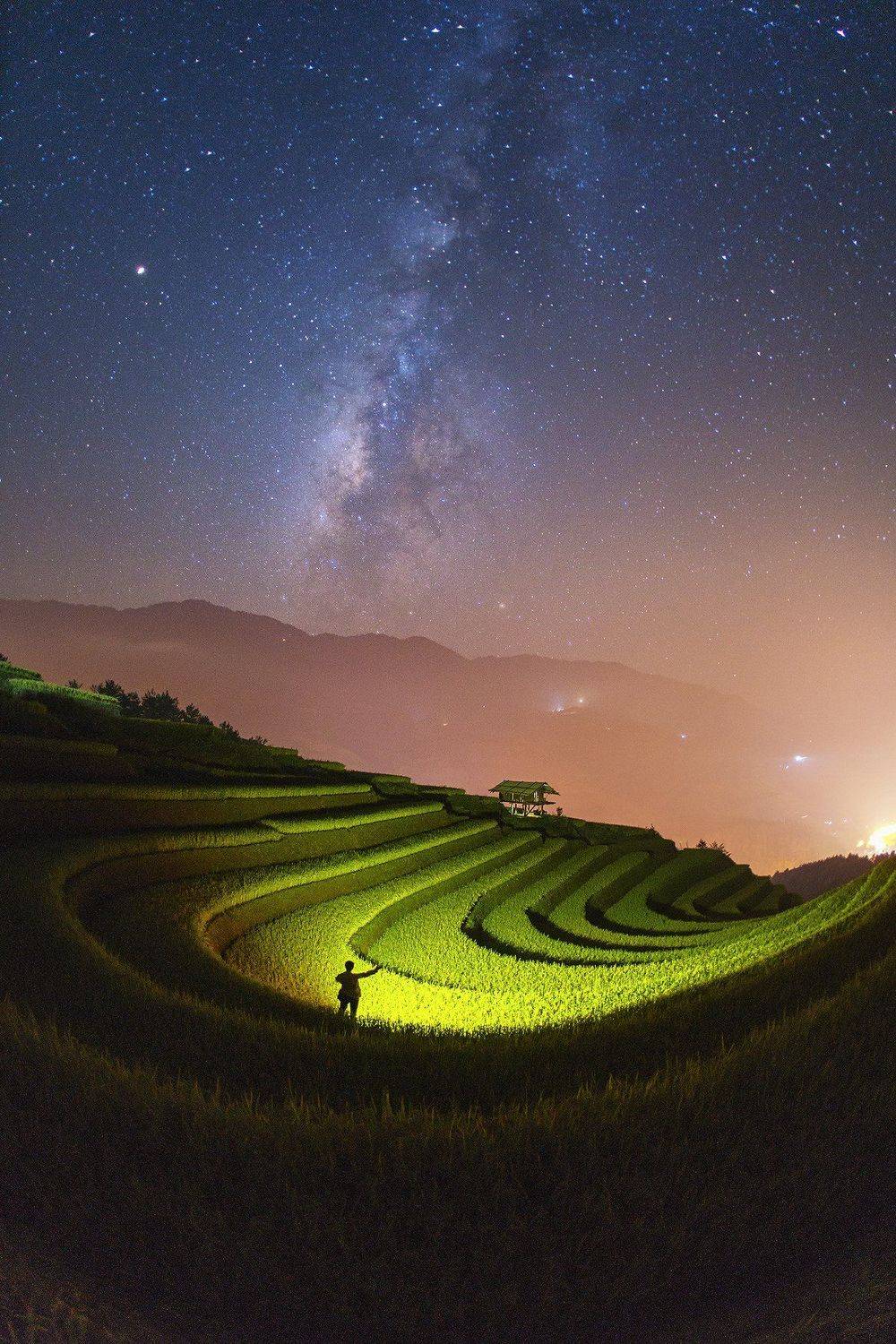 vietnam,terrace,ricefield,landscape,saravutwhanset,millkyway, Saravut Whanset
