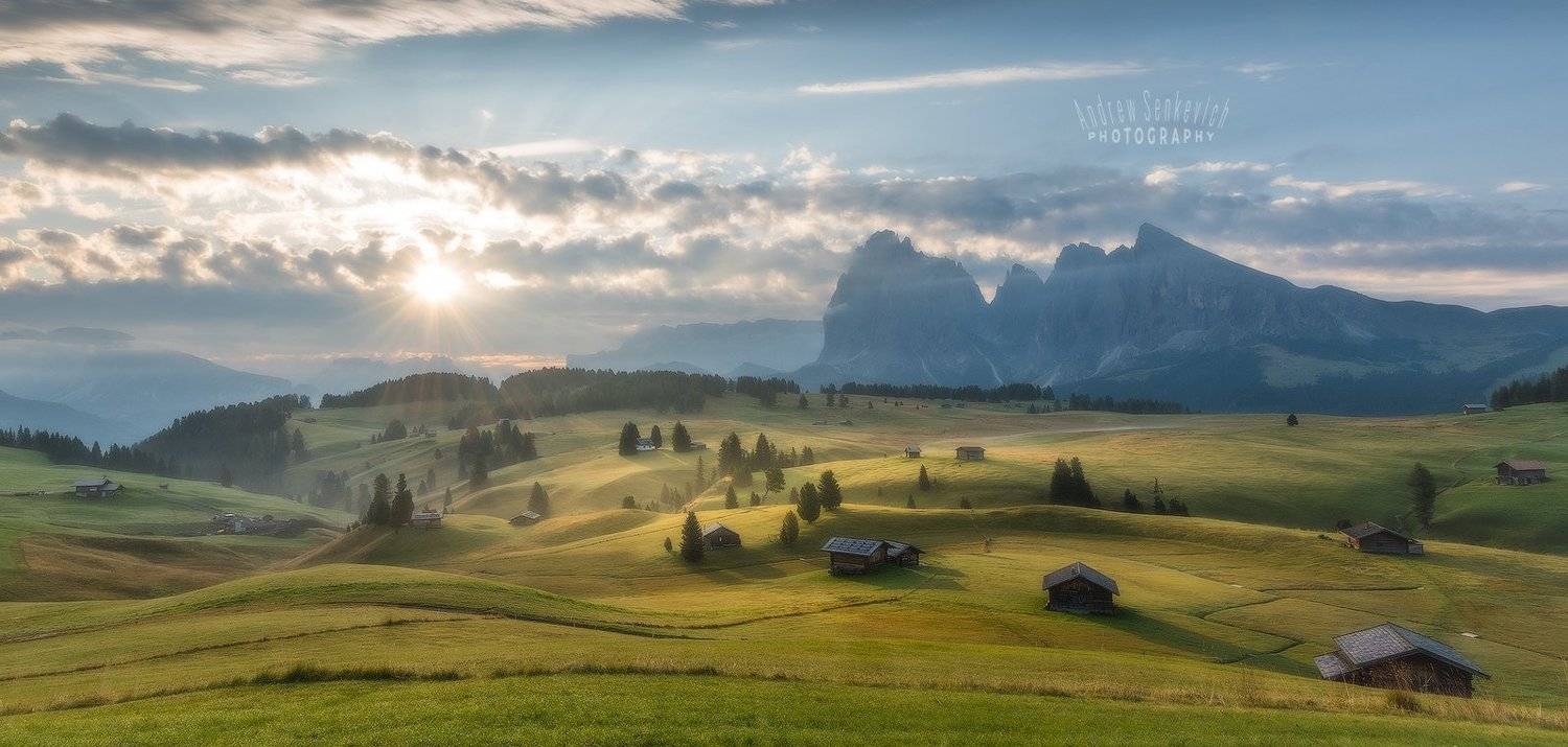 доломиты, август, alpedisiusi, italy, утро, восход, dolomites, Андрей Сенкевич